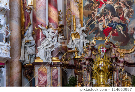 Ottobeuren abbey, near Memmingen, bavaria, germany 114663997