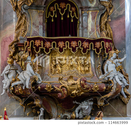 Ottobeuren abbey, near Memmingen, bavaria, germany 114663999