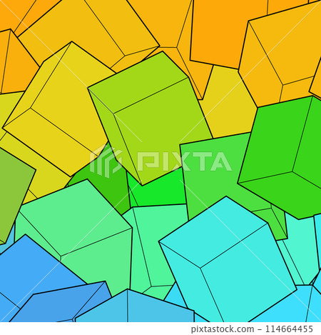Colored background from cubes. Background template. eps 10 114664455