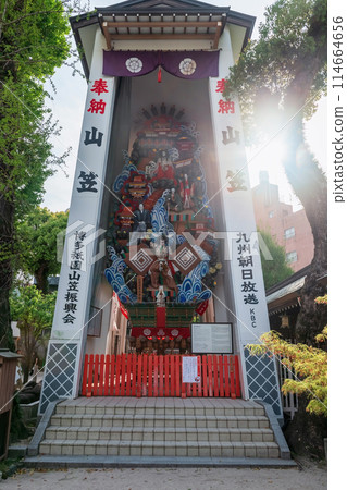 Kazari Yamakasa for Gion Float Festival at Kushida Shrine, Fukuoka Kazari Yamakasa for Gion Float Festival at Kushida Shrine, Fukuoka 114664656