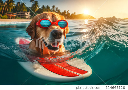 dog in swimming pool dog in swimming pool 114665128