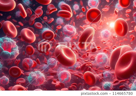 red blood cell in blood cell red blood cell in blood cell 114665780