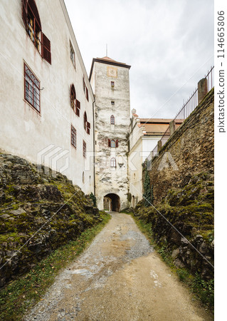 Bitov Castle in Znojmo region in South Moravia, Czech Republic. Bitov Castle in Znojmo region in South Moravia, Czech Republic. 114665806
