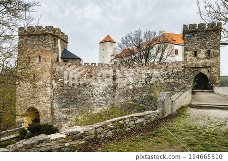 Bitov Castle in Znojmo region in South Moravia, Czech Republic. 114665810