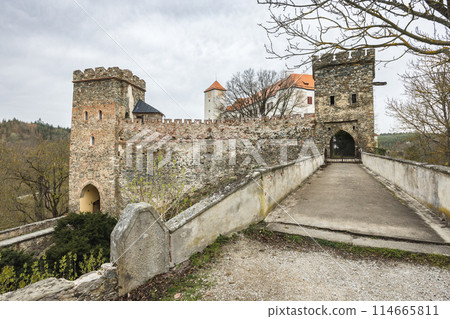 Bitov Castle in Znojmo region in South Moravia, Czech Republic. 114665811