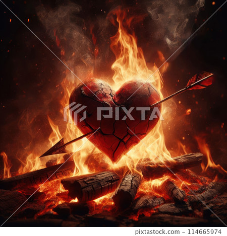 burning wood in fireplace burning wood in fireplace 114665974