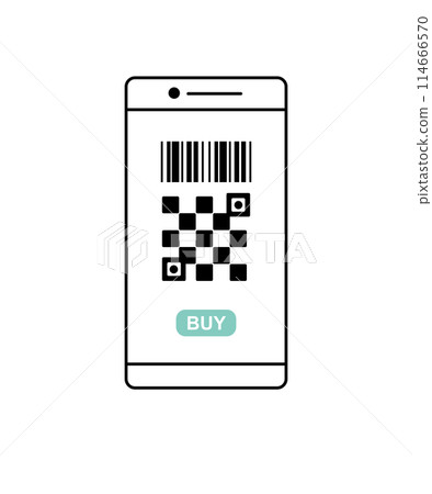 QR code payment illustration 114666570