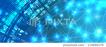 Abstract Artificial intelligence. Cloud computing. Machine learning. Technology web background. Virtual concept futuristic background. Vector art. Abstract Artificial intelligence. Cloud computing. Machine learning. Technology web background. Virtual concept futuristic background. Vector art. 114666579
