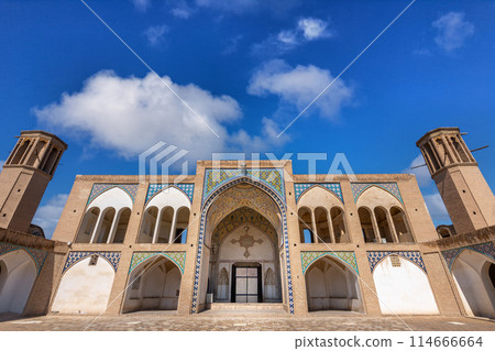 The intricate ceiling design of the Agha Bozog Mosque in Tehran. The intricate ceiling design of the Agha Bozog Mosque in Tehran. 114666664