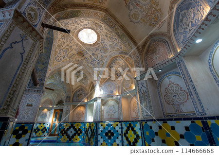 Intricate Persian Bathroom Design, Sultan Amir Ahmed, Kashan. Intricate Persian Bathroom Design, Sultan Amir Ahmed, Kashan. 114666668