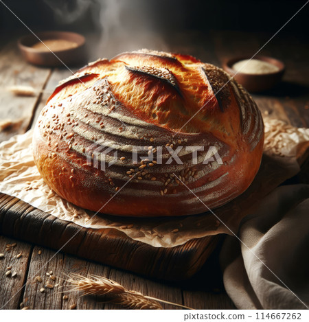 puff pastry with poppy seeds 114667262