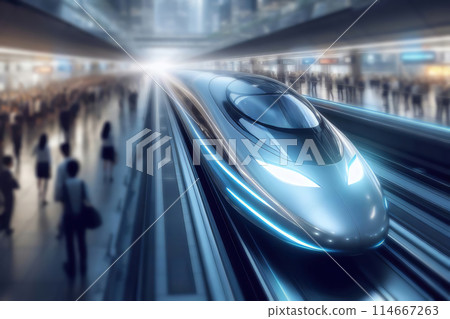 speed motion in urban highway road tunnel 114667263