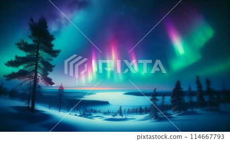 Aurora background image 114667793