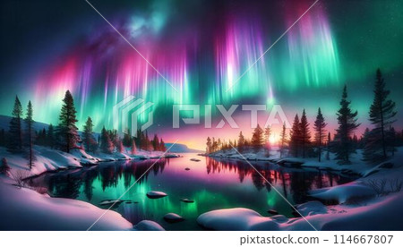 Aurora background image 114667807