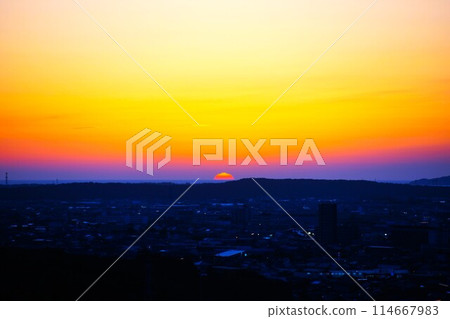 Beautiful Izumo sunset. 114667983