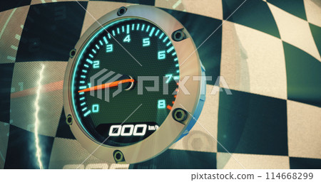 High-speed tachometer. 3D render 114668299
