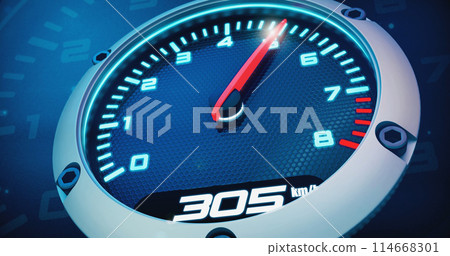 High-speed tachometer. 3D render 114668301