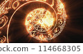 The classic spiral fire. 3D rendering 114668305