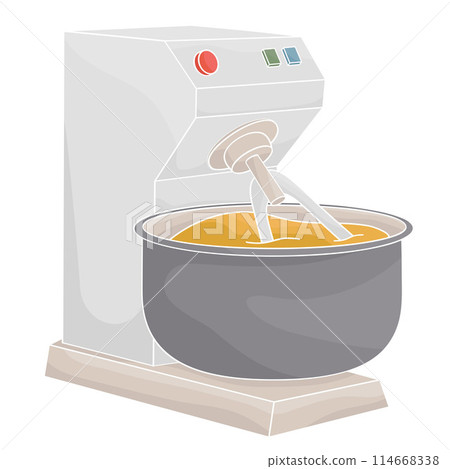 professional dough kneading machine color vector illustration professional dough kneading machine color vector illustration 114668338