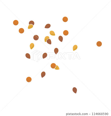 seeds and grains for sprinkling baked goods 114668590