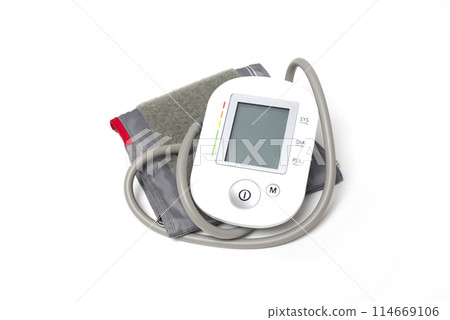 Medical electronic tonometer isolated on white background. 114669106