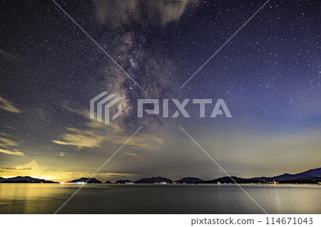 瀨戶內的秋季星空 - 群島美麗天空中的銀河 瀨戶內的秋季星空 - 群島美麗天空中的銀河 114671043
