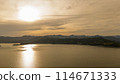 Sunset glow of Lake Hamana 114671333