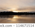 From the riverbank in the morning mist 114671514