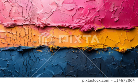 Colorful Textured Abstract Painting 114672804