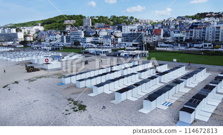 Booths on fasmous  Plage  (Beach) in Le Havre 114672813