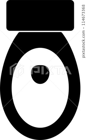 馬桶的俯視圖像、圖示、向量 114673368