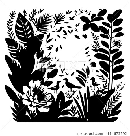 flower heart floral valentine illustration sketch draw black 114673592