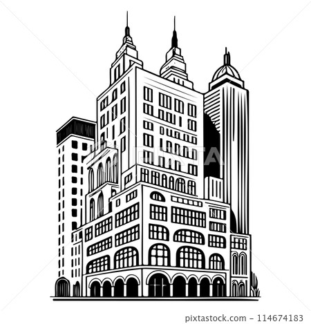 drawings new york Architecture City Building illustration sketch hand draw drawings new york Architecture City Building illustration sketch hand draw 114674183
