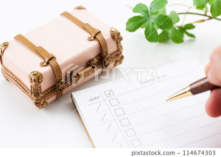 旅行包和清單 114674303