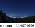 Night city lights seen from the ruins of Nanao Castle, Nanao City, Ishikawa Prefecture 114674656