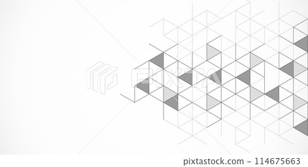 Abstract geometric background with triangle shape pattern 114675663