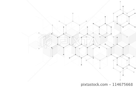 Molecular structure and genetic engineering, science, innovation technology, healthcare, and medicine design Molecular structure and genetic engineering, science, innovation technology, healthcare, and medicine design 114675668