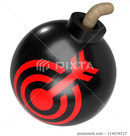The Bomb and target icon for Business concept 3d rendering. The Bomb and target icon for Business concept 3d rendering. 114676517