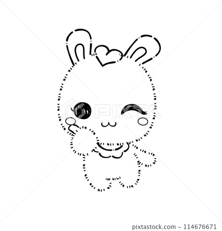 Bunny, Rabbit Coloring Page 114676671