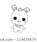 Bunny, Rabbit Coloring Page 114676674