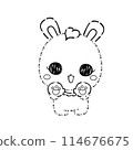 Bunny, Rabbit Coloring Page 114676675