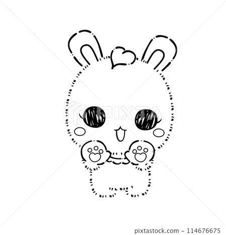 Bunny, Rabbit Coloring Page 114676675