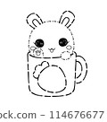 Bunny, Rabbit Coloring Page 114676677