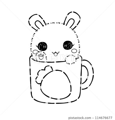 Bunny, Rabbit Coloring Page 114676677