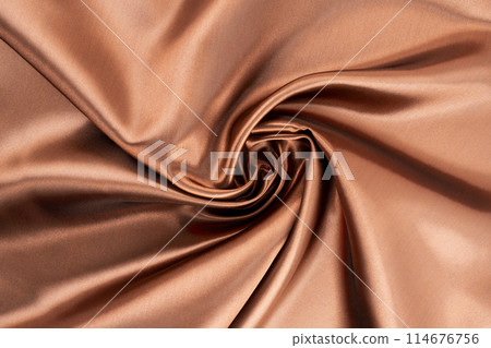 Brown golden satin texture background 114676756