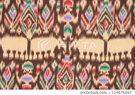 The beautiful of art Malaysian and Indonesian Batik Pattern 114676897
