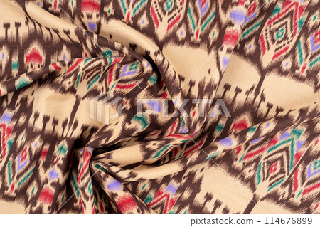 The detailed pattern of batik cloth The detailed pattern of batik cloth 114676899