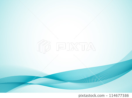 Digital technology wave background 4 green 114677386