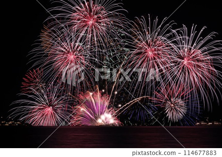 Lake Biwa Otsu Night Cruise Fireworks 114677883