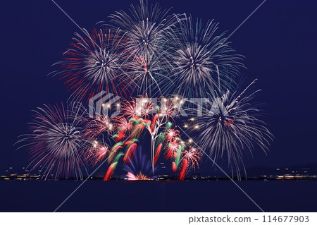 Lake Biwa Otsu Night Cruise Fireworks 114677903